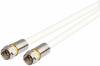 Kathrein Antenna, SAT Cavo [1x Spina a F - 1x Spina a F] 0.80 m 105 dB Schermato, avvitabile Multicolore