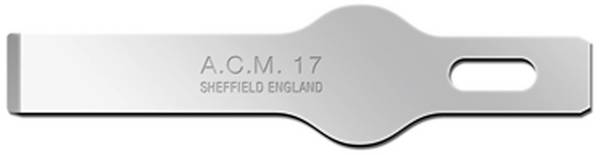 ACM17 SM Lama per bisturi 43 mm Carbonio Carbone 50 pz.