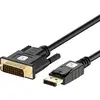 TECHly DisplayPort / DVI Cavo Spina DisplayPort, Spina DVI-D 24+1pol. 3.00 m Nero ICOC-DSP-C12-030P Cavo Displayport