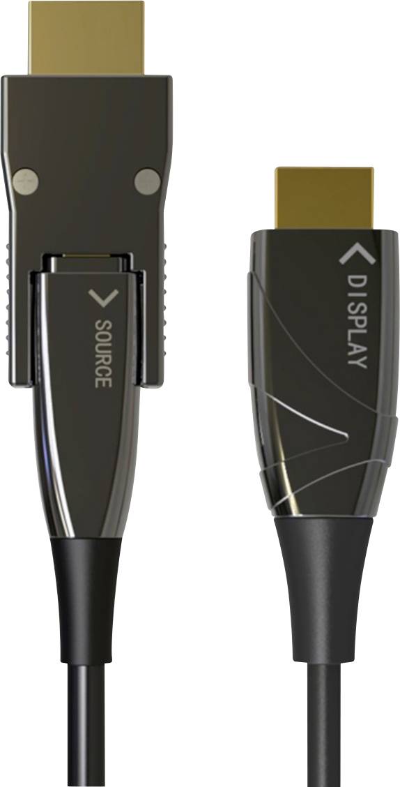 TECHly HDMI Cavo Spina USB-C® 10.00 m Nero ICOC-HDMI-HY2D-010 Cavo ottico attivo Cavo USB-1