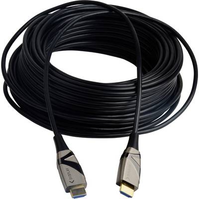 TECHly HDMI Cavo Spina USB-C® 15.00 m Nero ICOC-HDMI-HY2-015 Cavo ottico attivo Cavo HDMI-0
