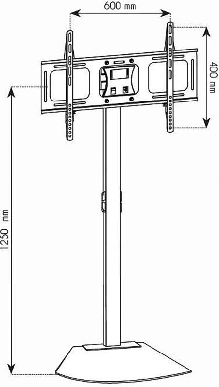 TECHly ICA-TR12 Piedistallo per TV 81,3 cm (32") - 177,8 cm (70") Inclinabile, Girevole-4