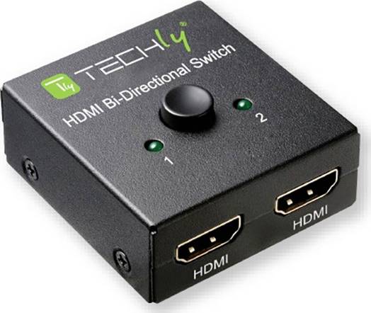 TECHly IDATA-HDMI-22BI2 Switch HDMI Display a LED 3840 x 2160 Pixel Multicolore-0
