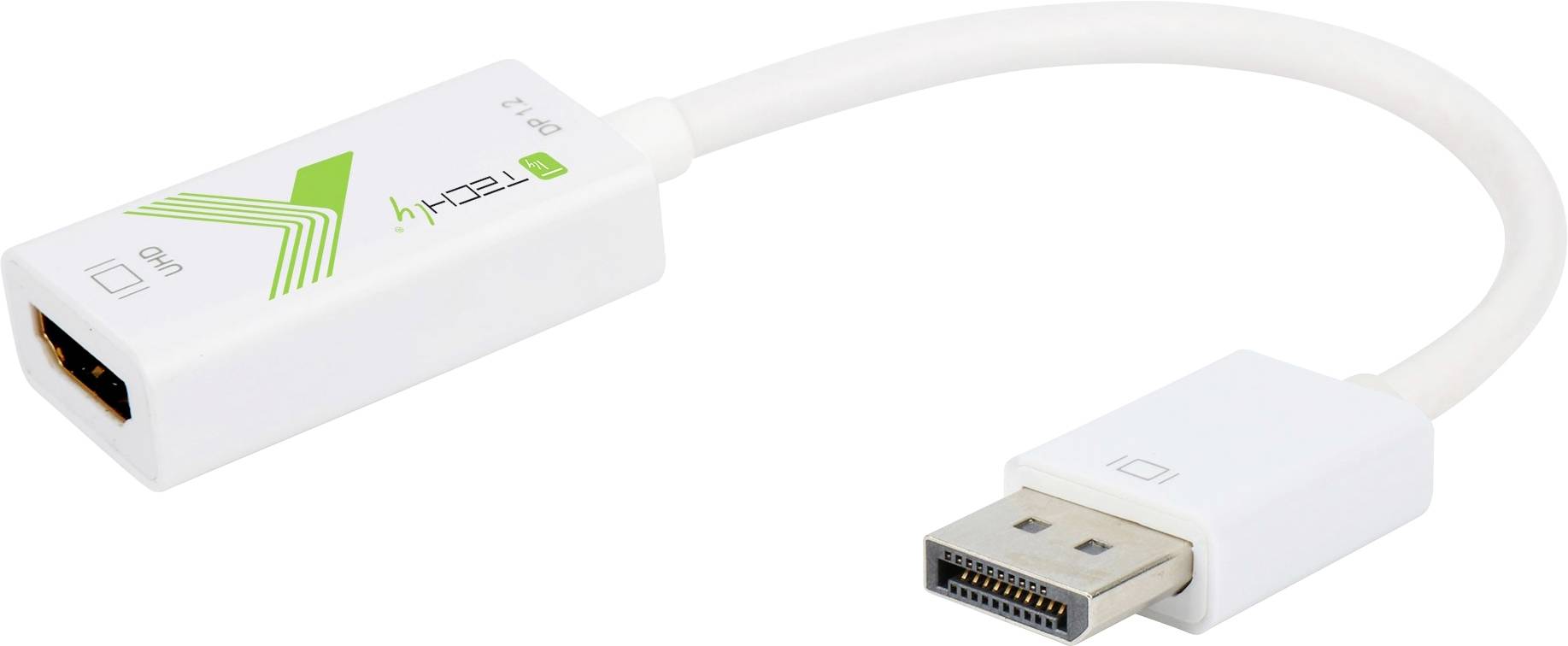 Adattatore Attivo Displayport 1.2 Maschio HDMI Femmina 4K 60Hz 15 cm Bianco-0