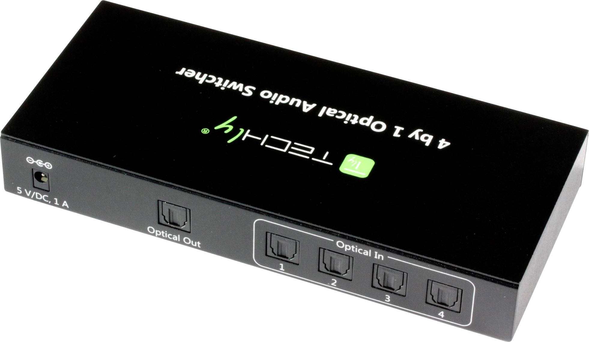 Techly Switch Audio Toslink 4 Porte con Telecomando IR IDATA TOS-SW4 IDATA TOS-SW4-2