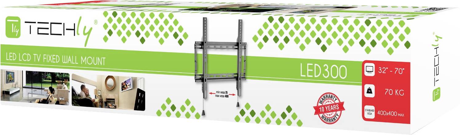 TECHly ICA-PLB-59F Supporto a parete per TV 81,3 cm (32") - 175,3 cm (69") Livella integrata-1