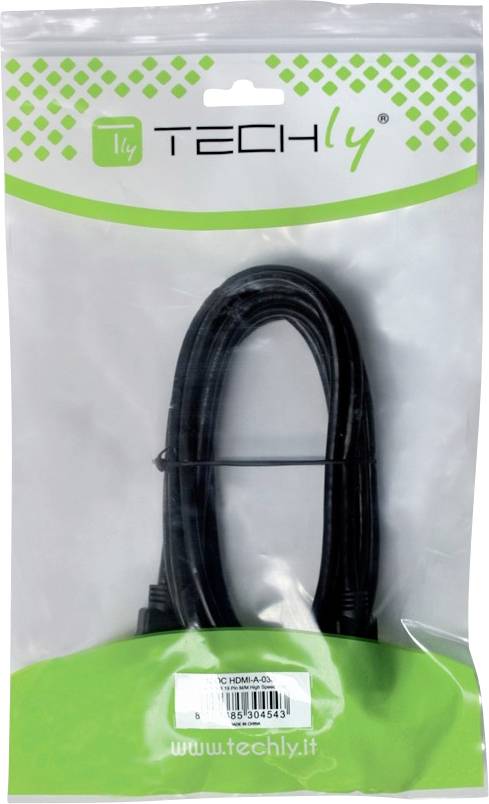 TECHly HDMI Cavo Spina HDMI-A 5.00 m Nero ICOC-HDMI-4-EXT050 UHD 4K; Cavo HDMI-2