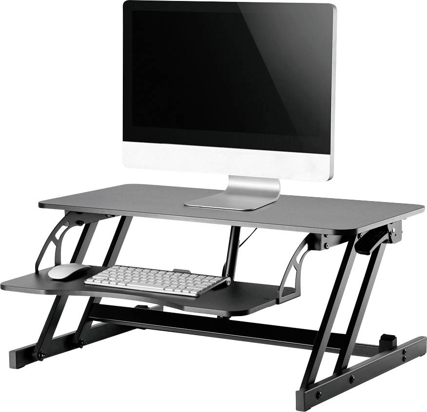 Postazione di lavoro per postura seduta ed eretta Neomounts NS-WS200BLACK Range Altezza: 15 fino a 40 cm Nero