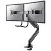 Neomounts NM-D775DXBLACK Supporto da tavolo per monitor 2 Display: (s) 43,2 cm (17") - 61 cm (24") Nero Girevole, Rotante, Inclinabile