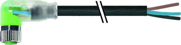 Murrelektronik 7000-08121-6300150 Connettore non confezionato per sensore o attuatore M8 x 1 Presa angolata 1.50 m Numero di poli: 3 1 pz.