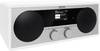 TechniSat DIGITRADIO 451 CD IR Radio Internet da tavolo Internet, DAB+, FM AUX, Bluetooth, USB, WLAN, Internetradio incl. telecomando, Spotify Bianco