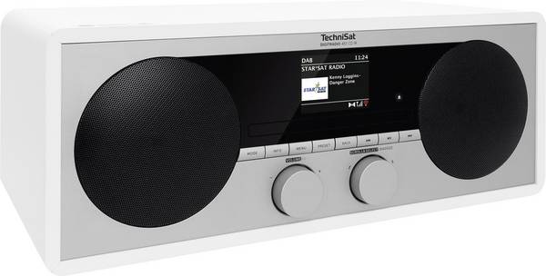 TechniSat DIGITRADIO 451 CD IR Radio Internet da tavolo Internet, DAB+, FM AUX, Bluetooth, USB, WLAN, Internetradio  incl. telecomando, Spotify Bianco