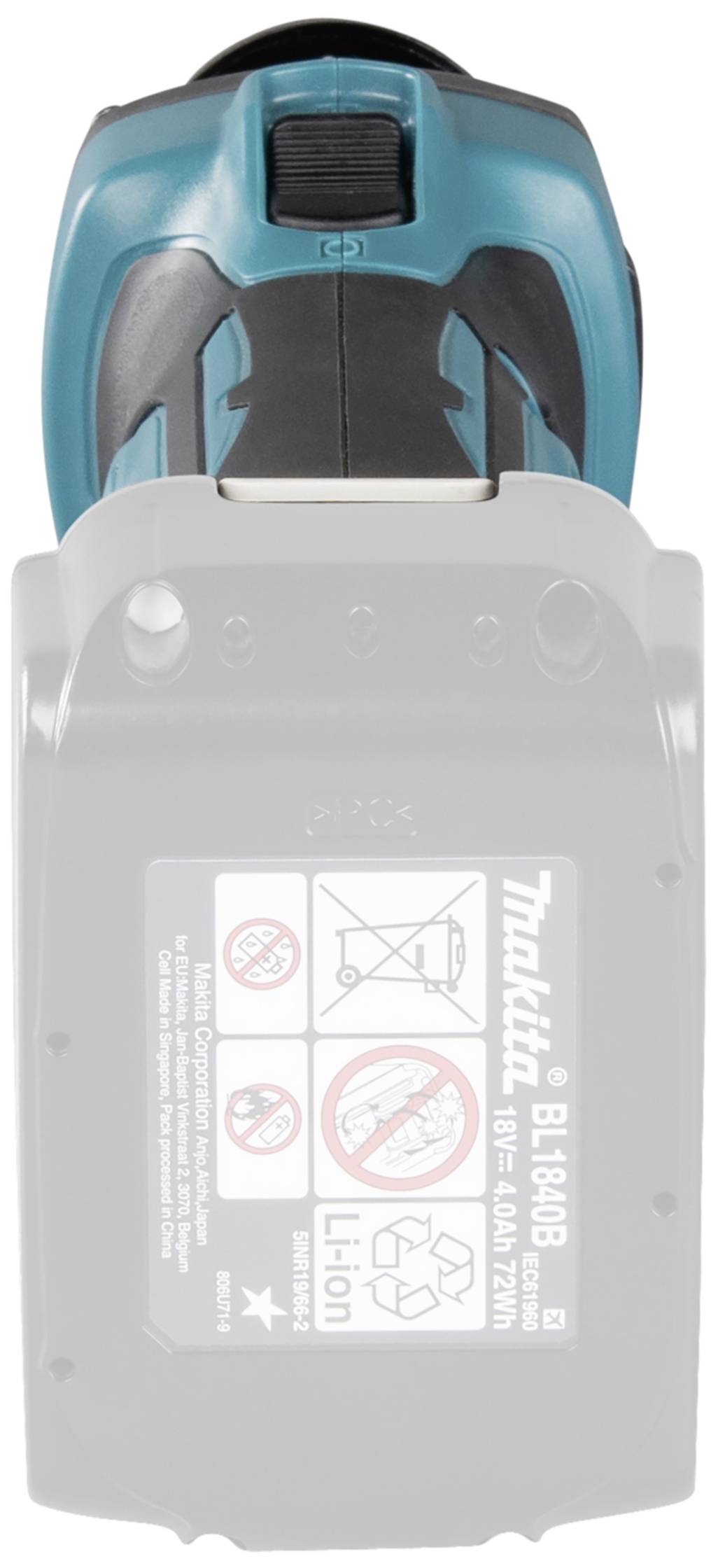 Taglio di rotazione della batteria Makita DCO180Z-5