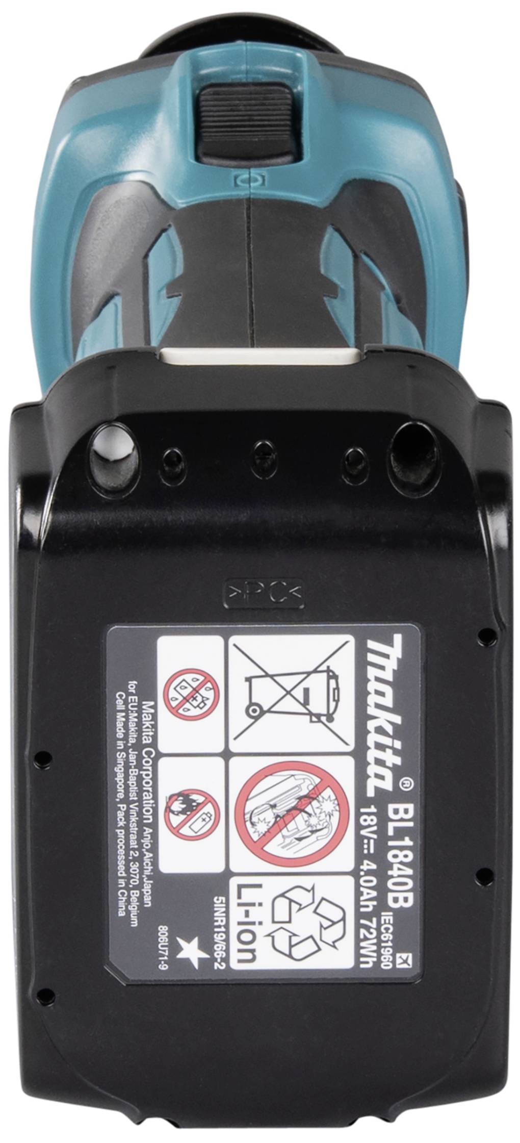 Taglio di rotazione della batteria Makita DCO180Z-6