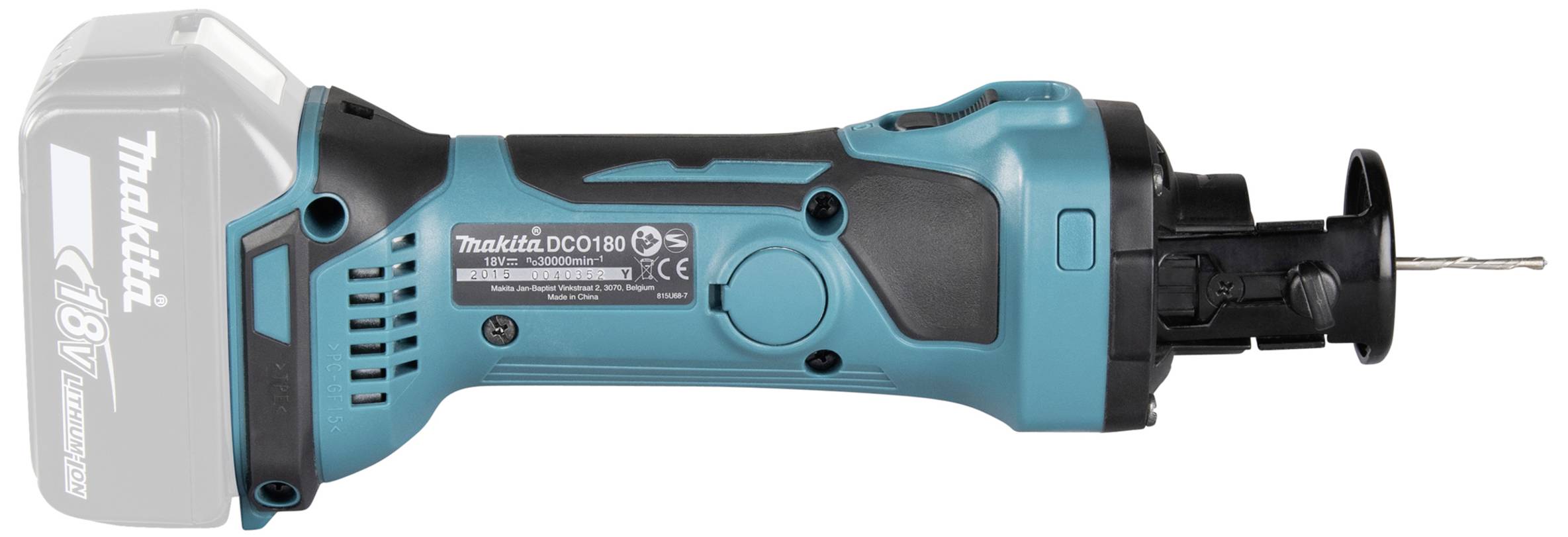 Taglio di rotazione della batteria Makita DCO180Z-9