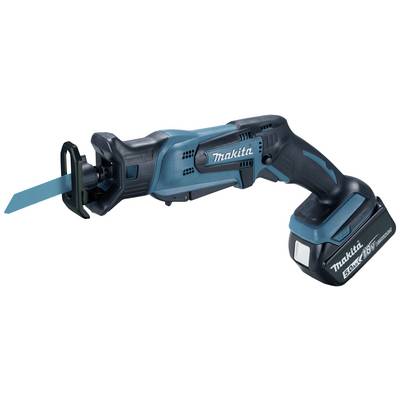 Sega a sciabola a batteria con impugnatura ergonomica, blu e nera, con nome del marchio e identificazione del modello sul lato.