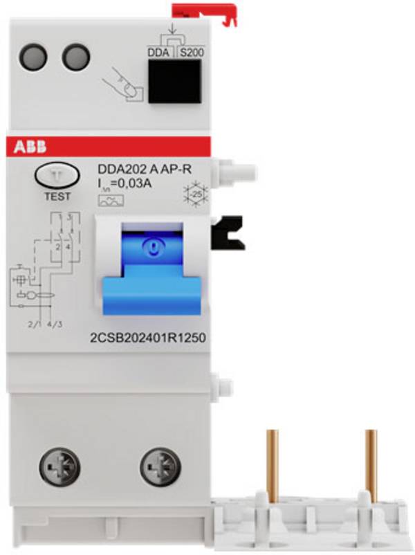 ABB 2CSB202401R1250 DDA202 A-25/0,03 AP-R Interruttore differenziale A 2 poli 25 A 0.03 A 230 V