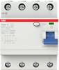 ABB 2CSF204101R3630 F204 A-63/0,3 Interruttore differenziale A 4 poli 63 A 0.3 A 400 V