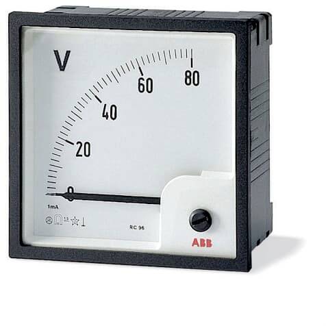 Amperometro DC 85C1 0-100mA - Per Pannelli, Installazione Incorporata, Precisione ±2,5%, Dimensioni 63x56x58 Mm
