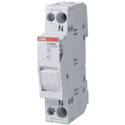 "Fusibile ABB bianco con corrente di 32A e tensione di 690V. Contrassegnato con "N" in alto e in basso. Adatto per installazioni elettriche."