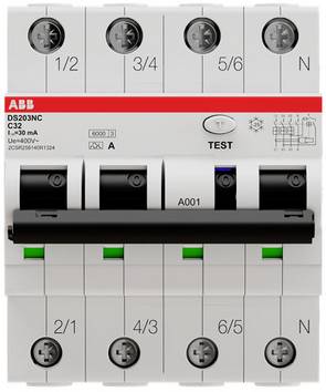 ABB 2CSR256140R1324 Magnetotermico e differenziale    4 poli