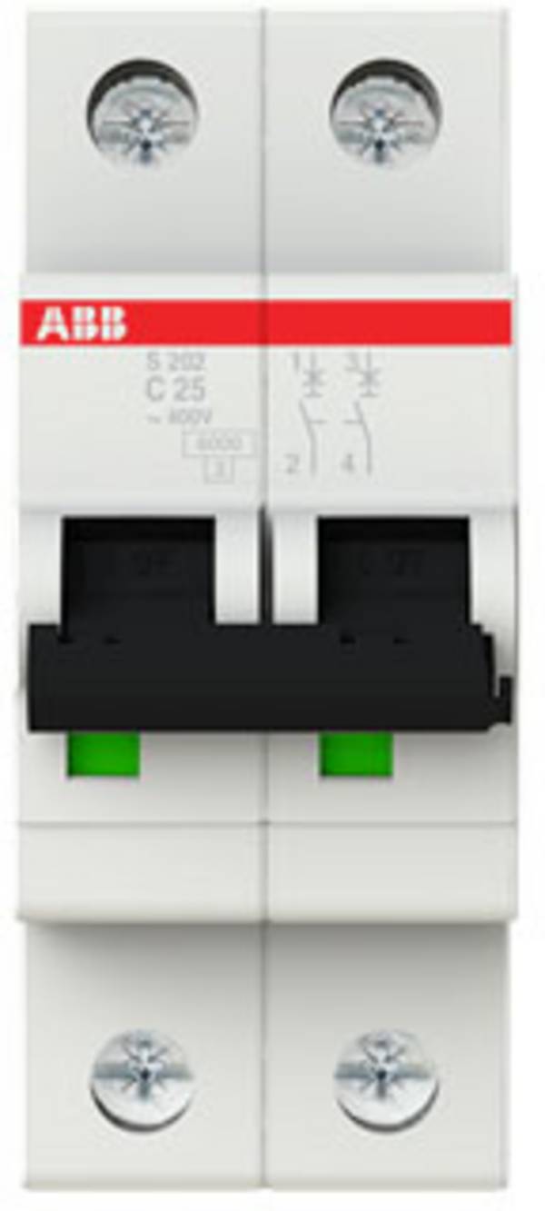 <br> ABB<br> 2CDS252001R0254<br> S202-C25<br> Interruttore magnetotermico<br> <br> <br> <br> 2 poli<br> <br> <br> <br>