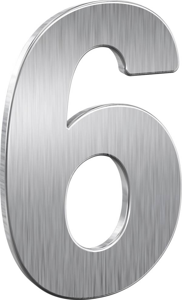 Basi 7300-0006 Numero civico     acciaio inox