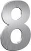 Basi 7300-0008 Numero civico acciaio inox