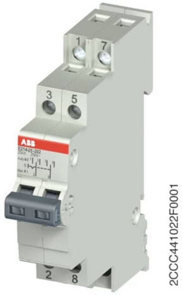 Interruttore di gruppo Grigio 2 poli 25 A ABB 2CCA703031R0001