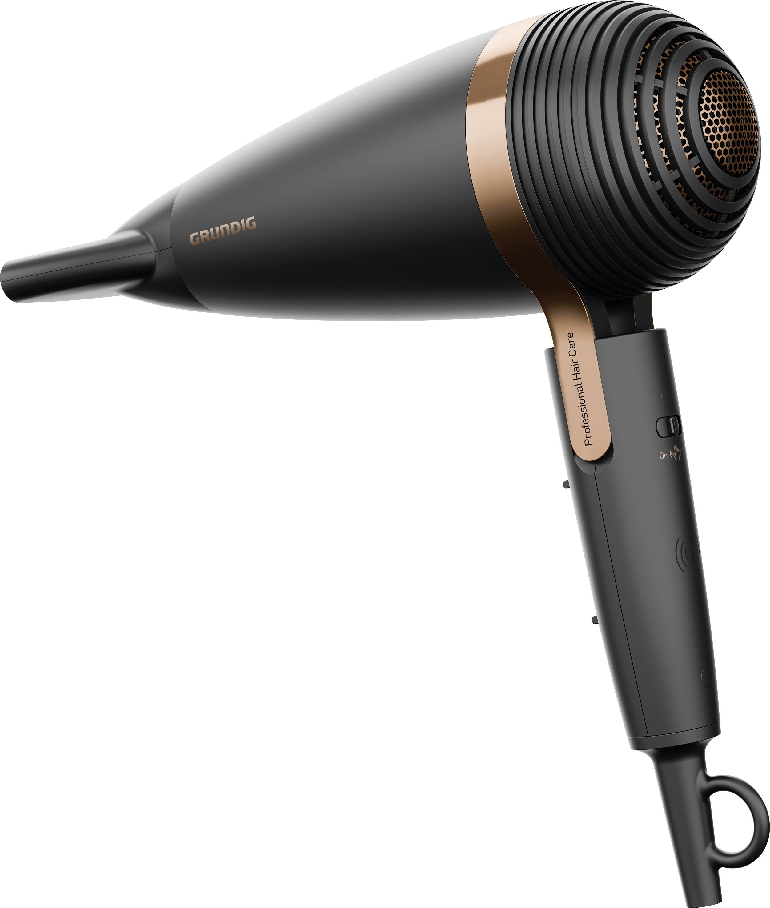 Grundig NaturaShine Ionic Asciugacapelli Nero, Rosa oro-0