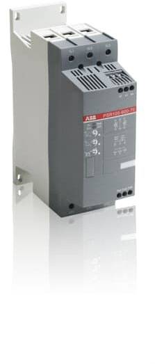 Dispositivo elettrico ABB con involucro grigio e comandi; utilizzato per il controllo di macchine in applicazioni industriali.