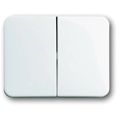 Busch-Jaeger - 2CKA001751A2110 - 1785-24G Rocker Switch/push button Two-part rocker studio white - alpha