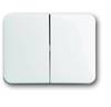 Busch-Jaeger - 2CKA001751A2110 - 1785-24G Rocker Switch/push button Two-part rocker studio white - alpha