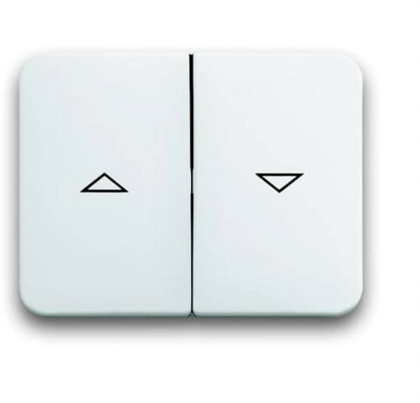 Busch-Jaeger Placca di copertura Interruttore tapparelle Bianco, Bianco traffico 2CKA001751A2128