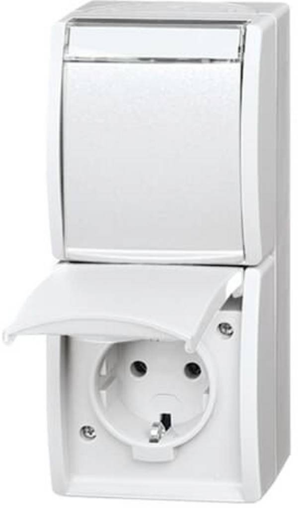 ABB 2CKA002084A0714  presa contatto di terra   IP44 Bianco, Bianco puro (RAL 9010)