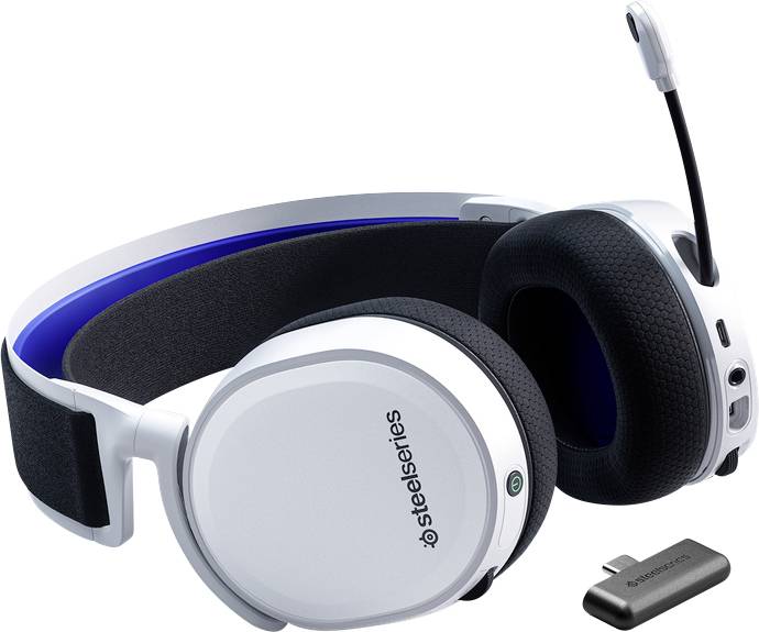 Steelseries Arctis 7P Gaming Cuffie Over Ear Senza fili (via radio) Stereo  Bianco Eliminazione del rumore regolazione de | Conrad.it