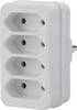 Sygonix SY-4673748 Multipresa Bianco