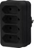 Sygonix SY-4673750 Multipresa Nero