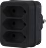 Sygonix SY-4673754 Multipresa Nero