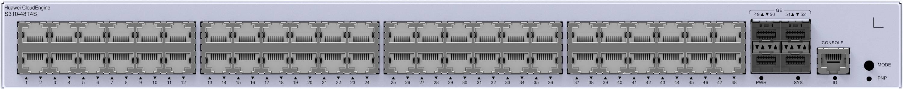 Un switch di rete grigio con numerose porte disposte in fila. Sopra le porte è riportato 'Cisco Catalyst 4506-E'.
