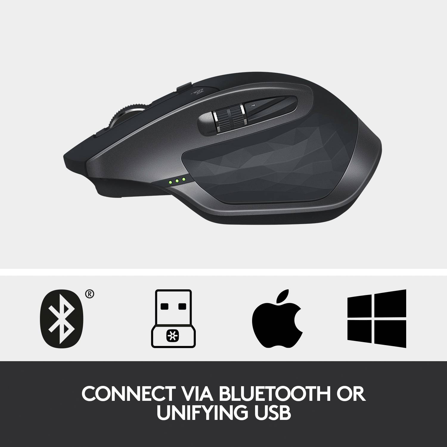 Logitech Logitech MX Master 2S - Maus - Laser - 7 Tasten Mouse ergonomico Senza fili (radio) Laser Multicolore 5 Tasti 4-13