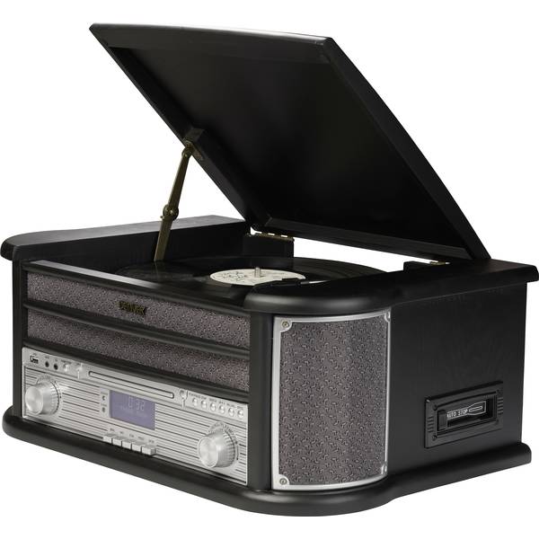Denver MRD-51 Sistema stereo DAB+, CD, Cassette, Giradischi, AUX, USB, funzione di registr...