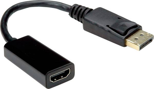 Value DisplayPort / HDMI Cavo adattatore Spina DisplayPort, Presa HDMI-A 0.15 m Nero 12.99.3138  Cavo Displayport
