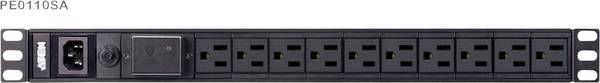 ATEN PE0110SG 19 pollici  Multipresa per armadio rack  1 U Presa IEC C13 10A protetto da sovratensioni  Nero