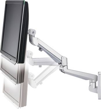 <br> Roline<br> <br> <br> Supporto a muro per monitor<br> 1 Display: (s)<br> <br> Argento (Metallizzato)<br> Inclinabile, Regolabile in altezza, Ruotabile<br>