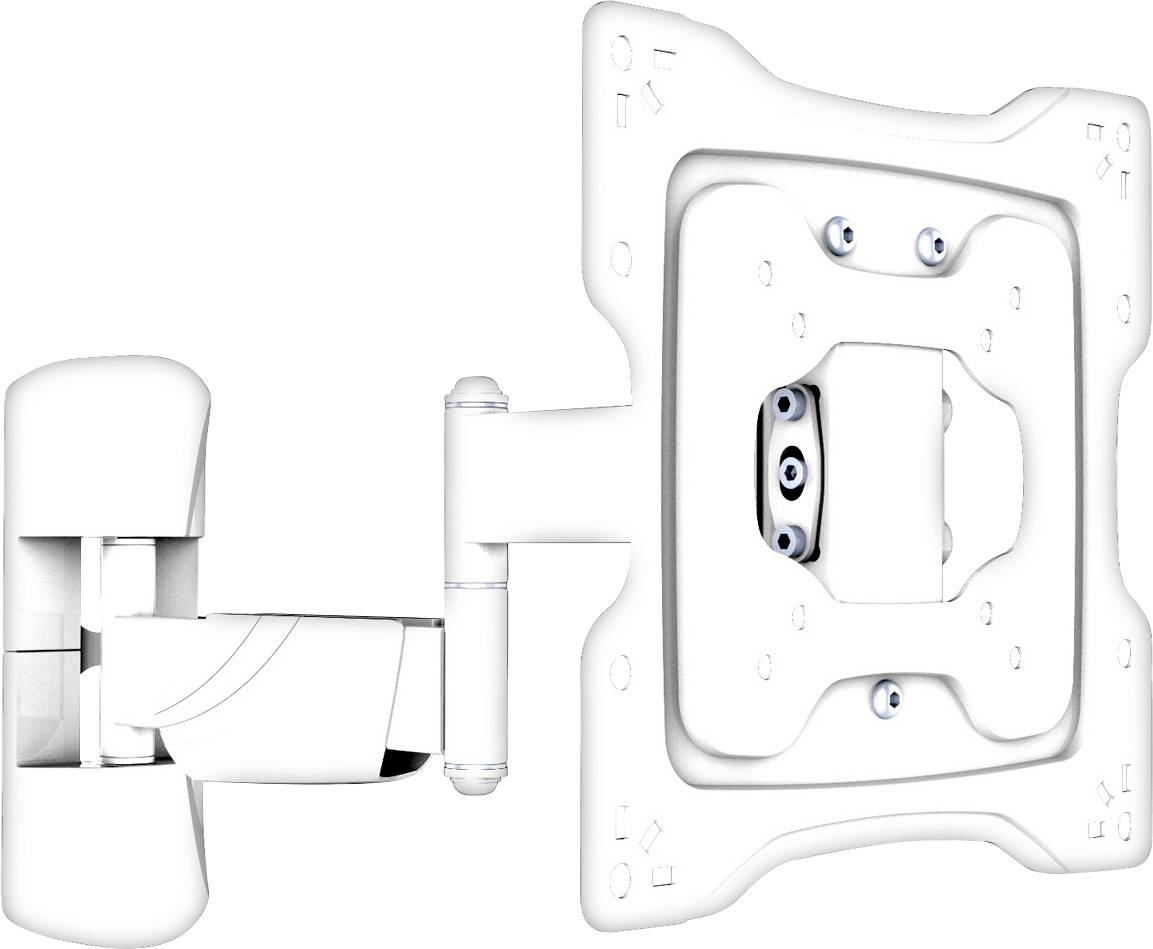 Supporto a parete per TV o monitor con braccio articolabile.