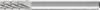 PFERD TOOLS 22404736 Punta fresatrice HSS Cilindro con scanalatura Lunghezza 60 mm Dimensione, Ø 6 mm Lunghezza operativa 16 mm Diametro albero 6 mm 1 pezzo