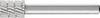 PFERD TOOLS 22405336 Punta fresatrice HSS Cilindro con scanalatura Lunghezza 53 mm Dimensione, Ø 10 mm Lunghezza operativa 13 mm Diametro albero 6 mm 1 pezzo