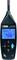 Misuratore di livello sonoro con display digitale che indica 72,6 dBA. Sulla parte superiore è montato un microfono. Lo schermo mostra le modalità 'FAST' e 'SPL'.