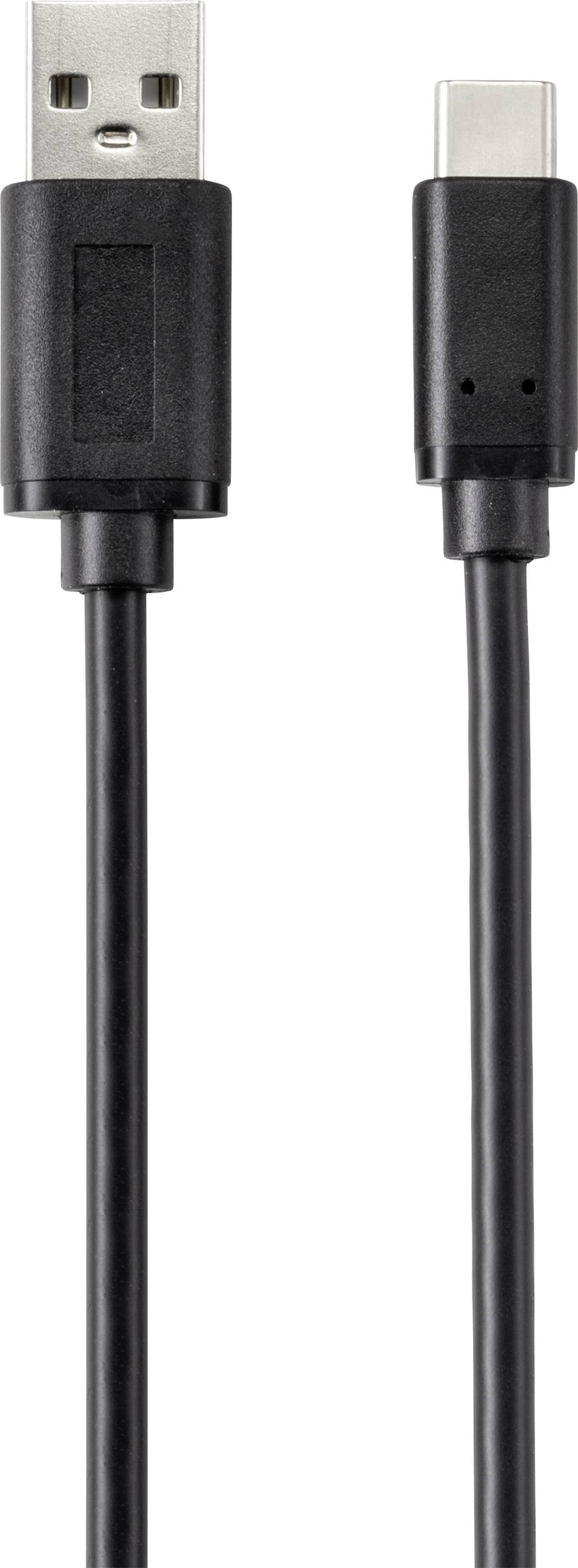 Due connettori neri: a sinistra USB-A e a destra USB-C.